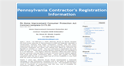 Desktop Screenshot of pacontractorslicense.com
