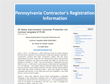 Tablet Screenshot of pacontractorslicense.com